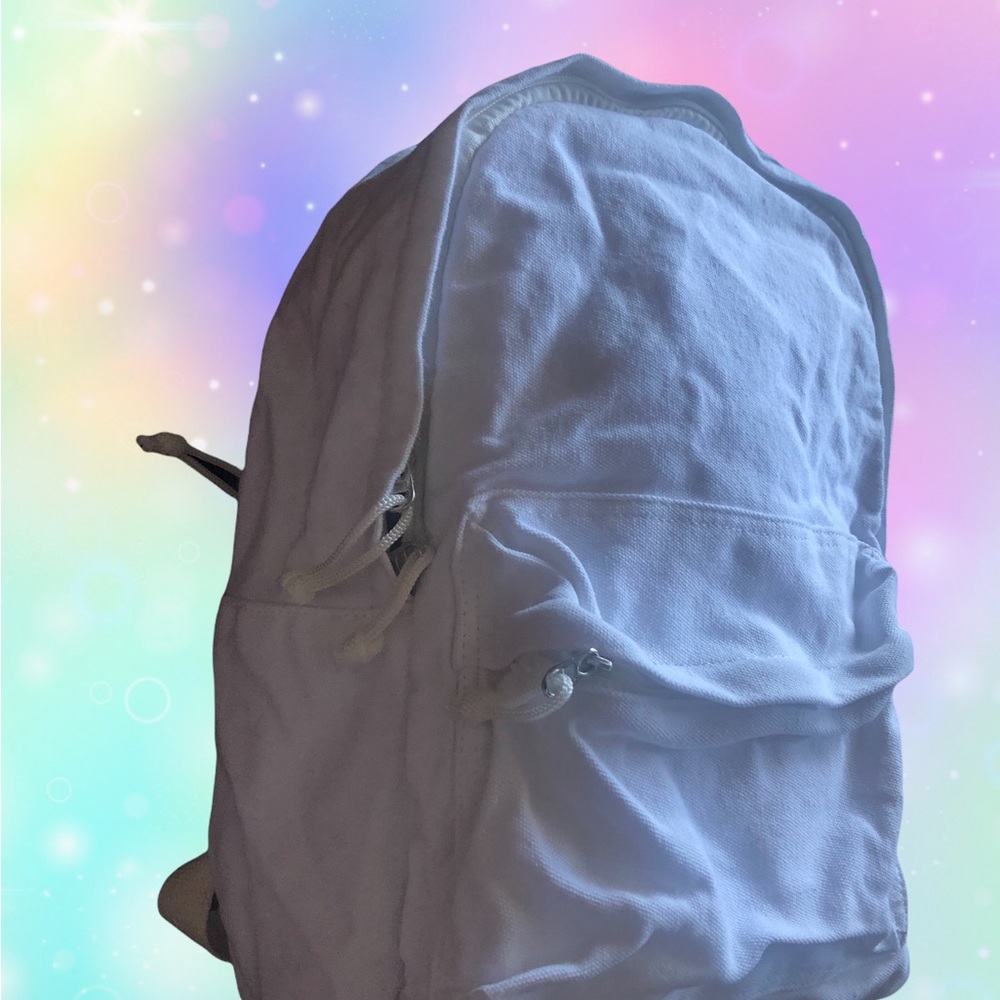 Stylish White Women's Backpack